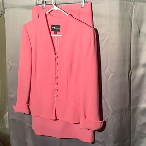 SAG HARBOR Coral Blazer and Skirt Set